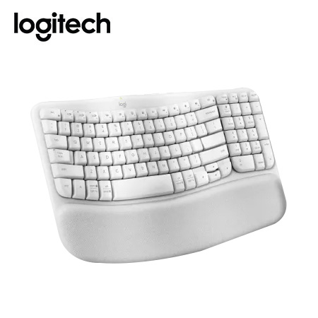 TECLADO LOGITECH ERGO WAVE WIRELESS BOLT/ BT/  SP WHITE (920-012279)-P